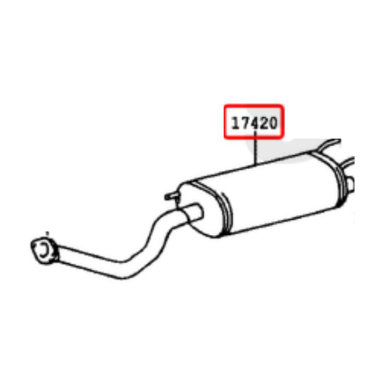 Exhaust Assembly Main-Middle - 1740366071